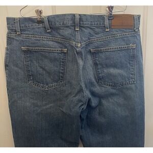 Tommy Hilfiger Jeans Mens 40x32 Blue Medium Wash Cotton Straight‎ Fit Denim
